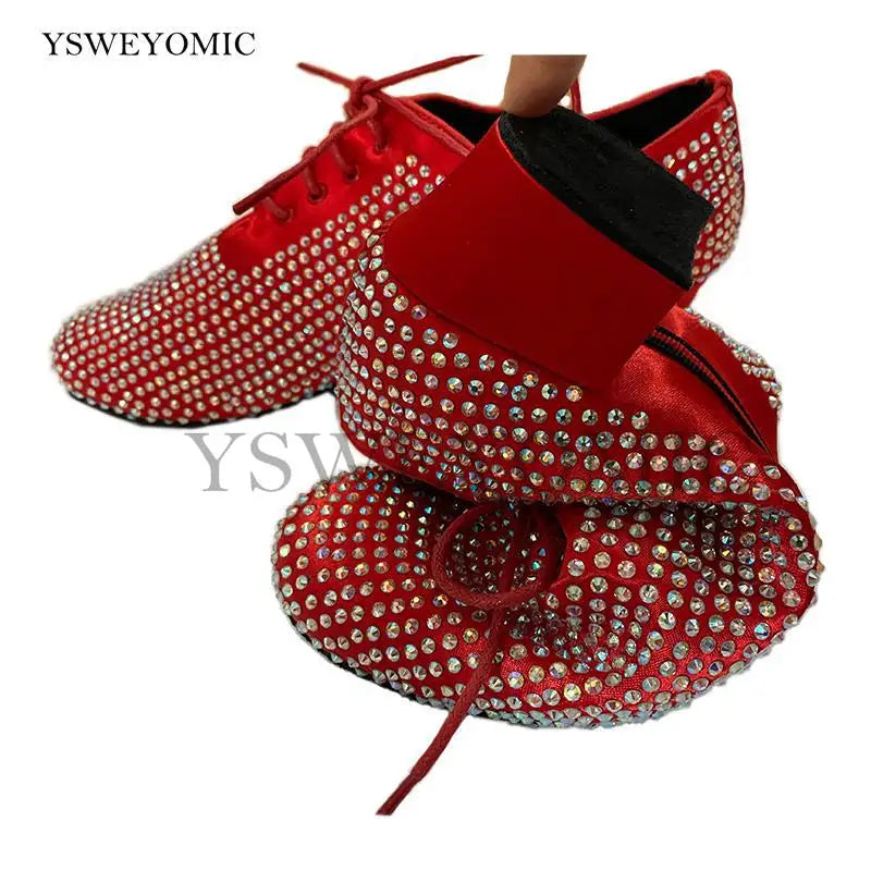 Sapato Masculino de Dança Latin &amp; Ballroom – Cetim