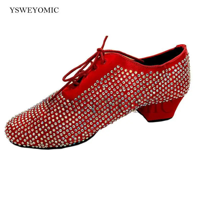 Sapato Masculino de Dança Latin &amp; Ballroom – Cetim