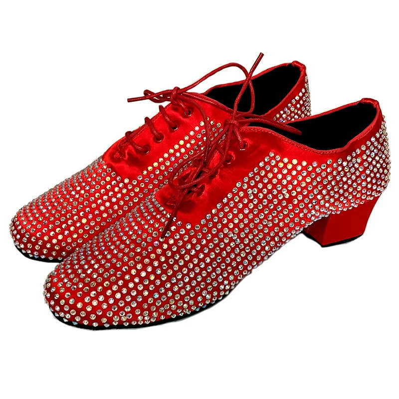 Sapato Masculino de Dança Latin &amp; Ballroom – Cetim