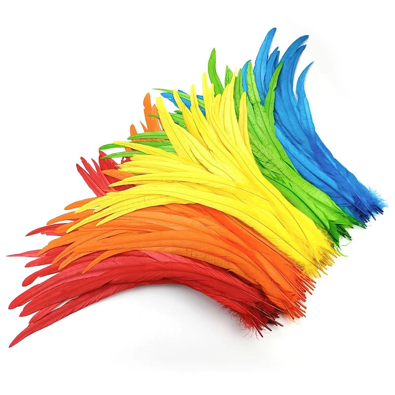 Penas de Rabo de Galo acessórios de cocar de Carnaval