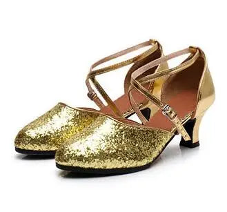 Sapato Feminino de Dança Latina – Salto 3 ou 5 cm