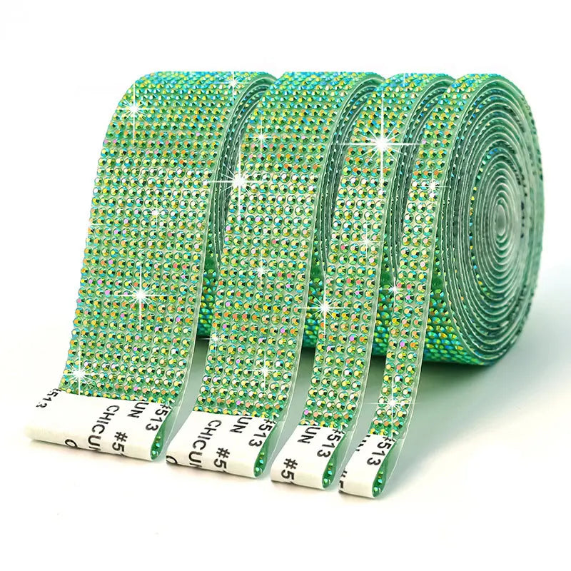 Fita de Strass Autoadesiva 3D – 91 cm