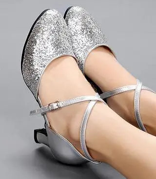 Sapato Feminino de Dança Latina – Salto 3 ou 5 cm