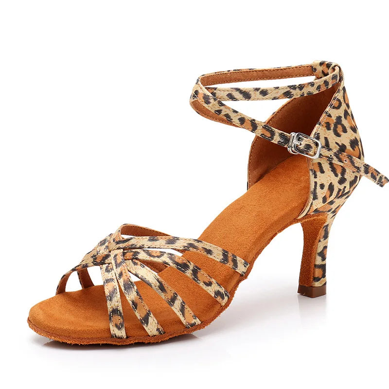 Sandália Feminina de Dança Latina – Salto 5 ou 7 cm