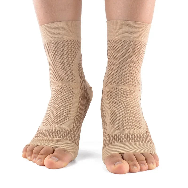 1 Pair Ankle Compression Socks Neuropathy Tendonitis Support Sleeve Pain Relief Ankle Brace For Swelling Reduction