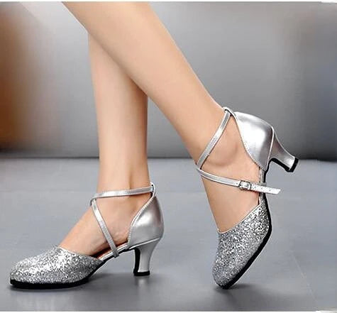 Sapato Feminino de Dança Latina – Salto 3 ou 5 cm
