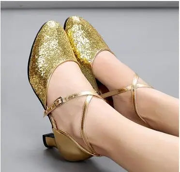 Sapato Feminino de Dança Latina – Salto 3 ou 5 cm