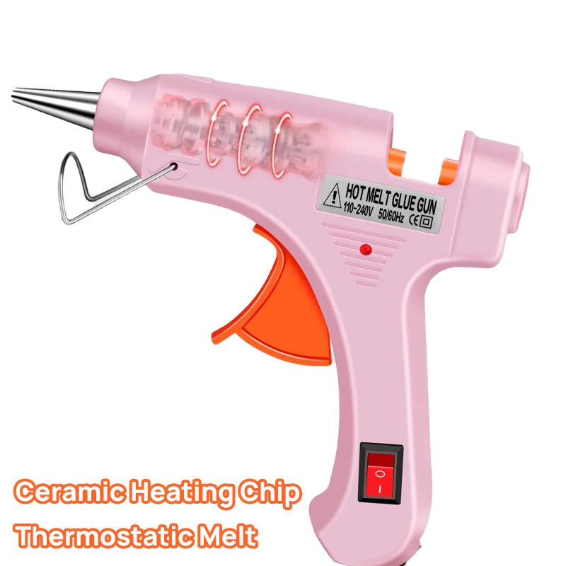 Pistola de cola quente com potência de 50W ou 70W Bivolt