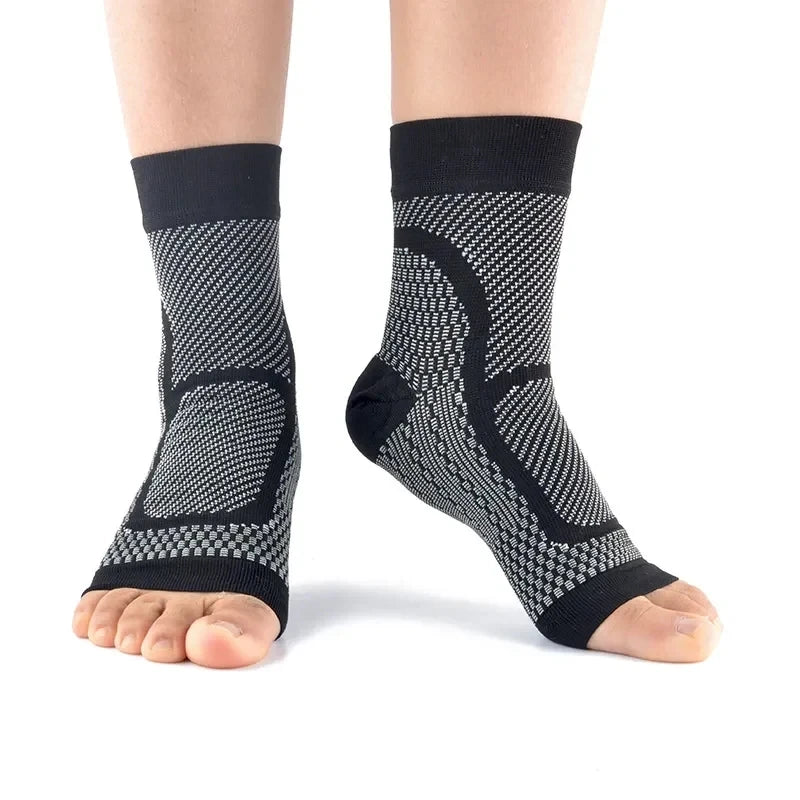 1 Pair Ankle Compression Socks Neuropathy Tendonitis Support Sleeve Pain Relief Ankle Brace For Swelling Reduction