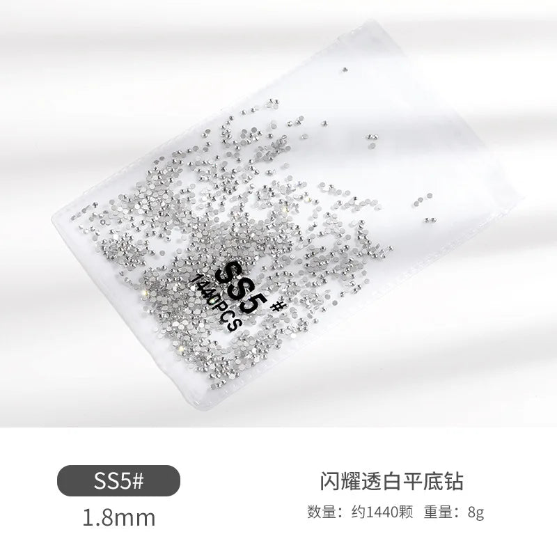 Pacote de Strass para decoração, Tipo Ponto de Luz 1440 pçs cristais