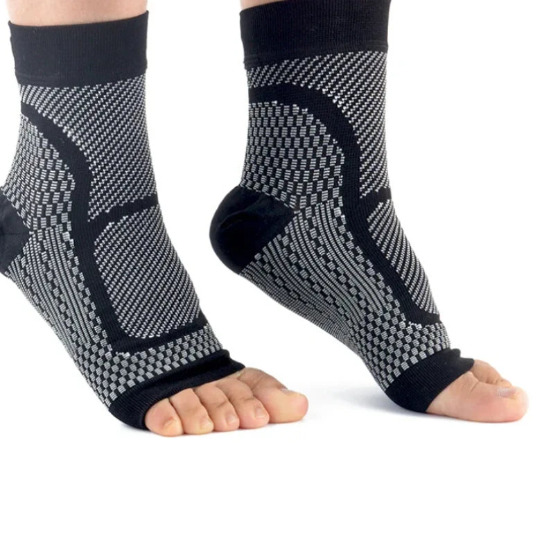 1 Pair Ankle Compression Socks Neuropathy Tendonitis Support Sleeve Pain Relief Ankle Brace For Swelling Reduction