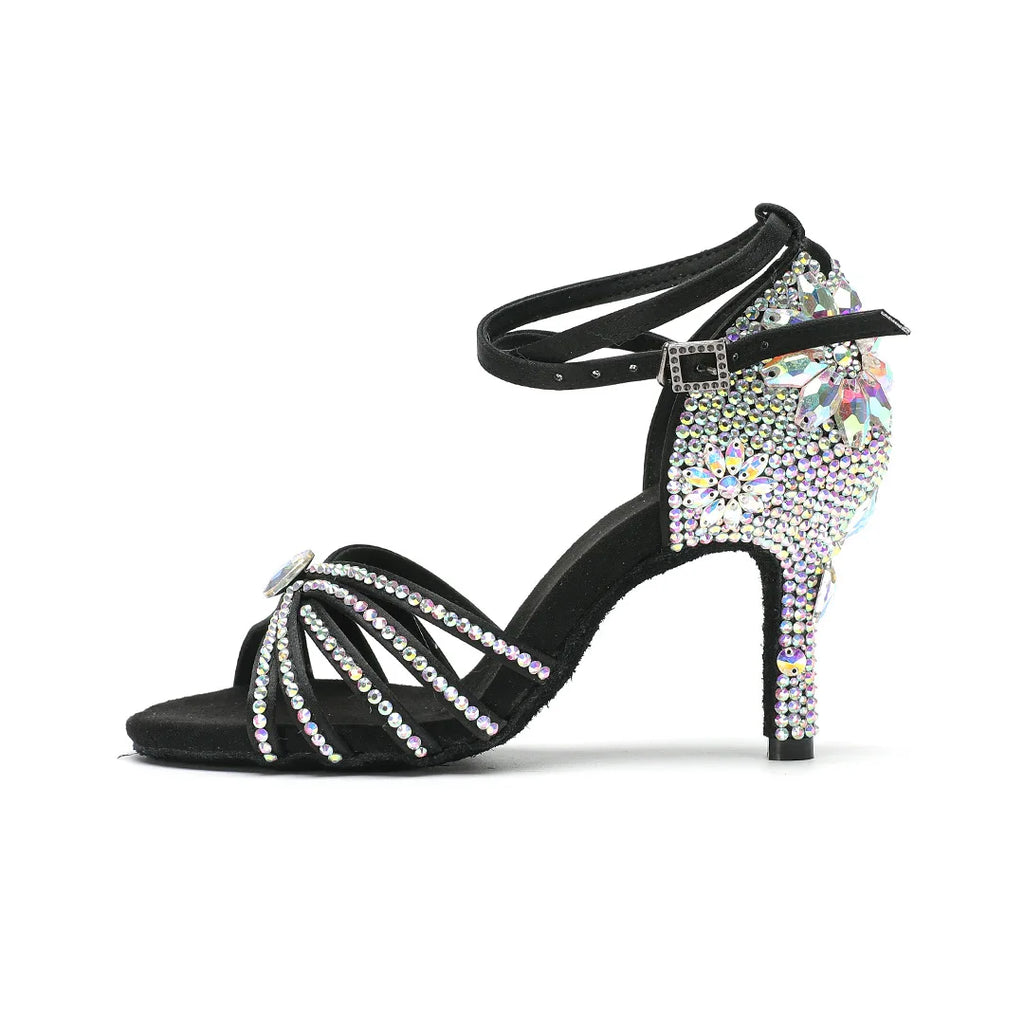 Sapatos de dança latina com Strass