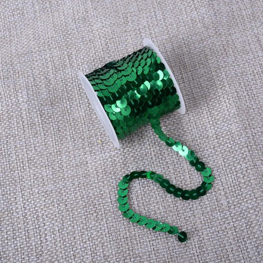 Galões coloridas Trims, solto brilhante Paillettes redondos