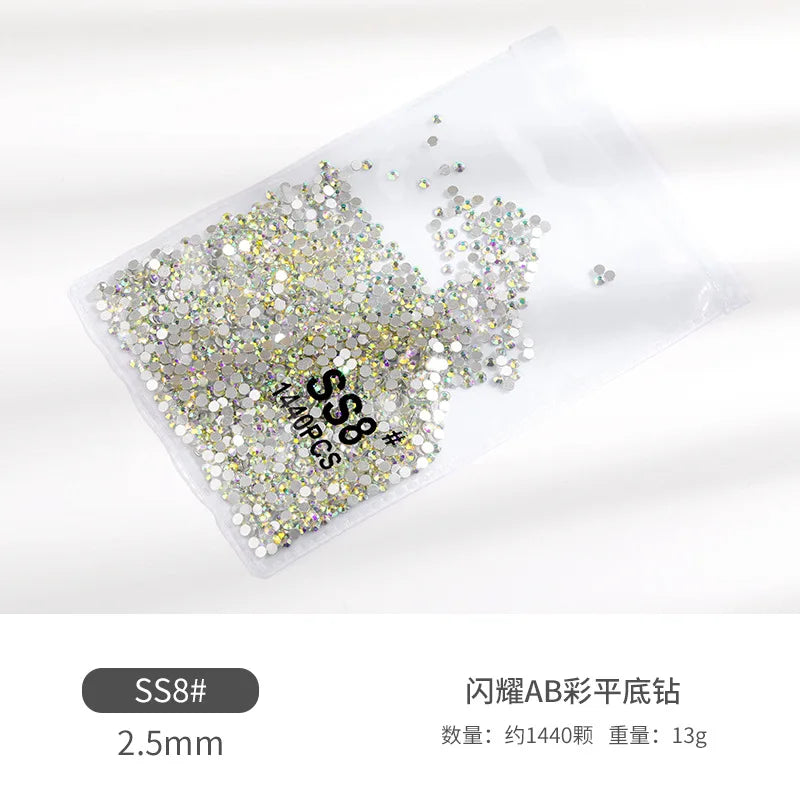 Pacote de Strass para decoração, Tipo Ponto de Luz 1440 pçs cristais