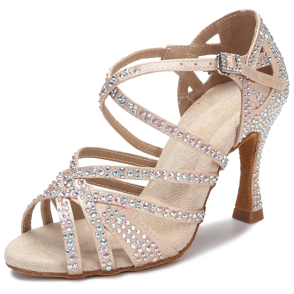 Sapatos de Dança com Strass para Mulheres.