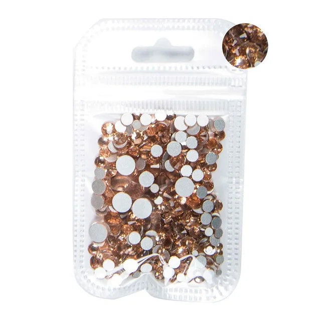 Pacotes com 350pcs de Strass Cristal