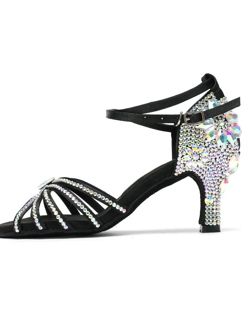 Sapatos de dança latina com Strass