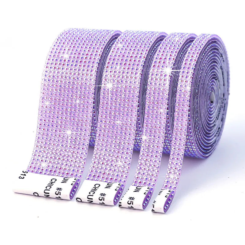 Fita de Strass Autoadesiva 3D – 91 cm