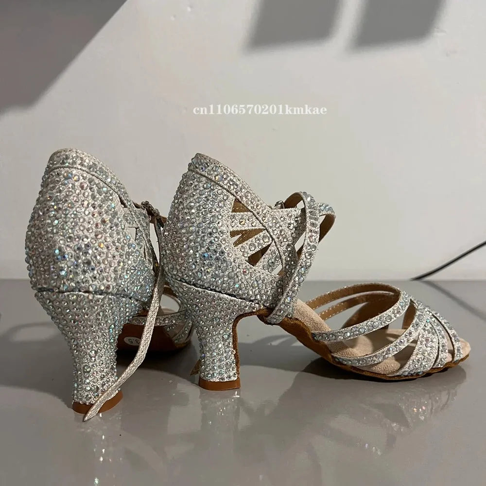 Sapatos de Dança com Strass para Mulheres.