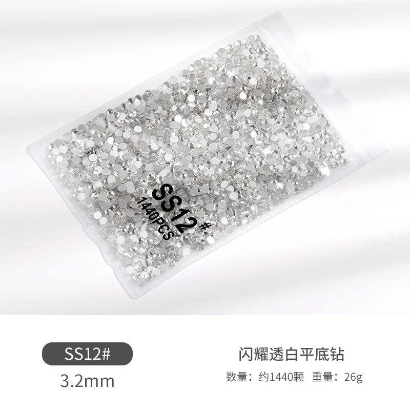 Pacote de Strass para decoração, Tipo Ponto de Luz 1440 pçs cristais