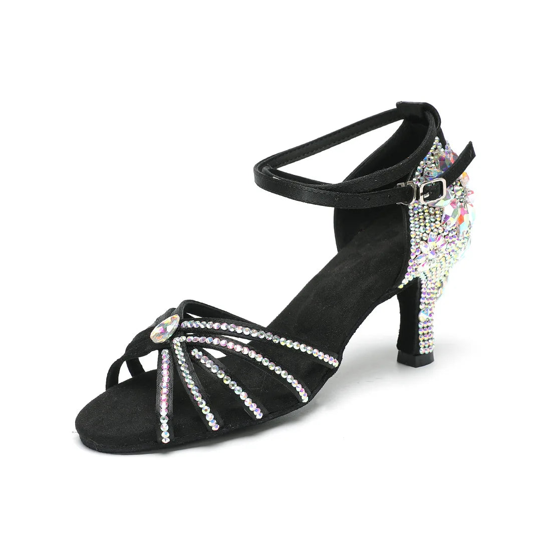Sapatos de dança latina com Strass