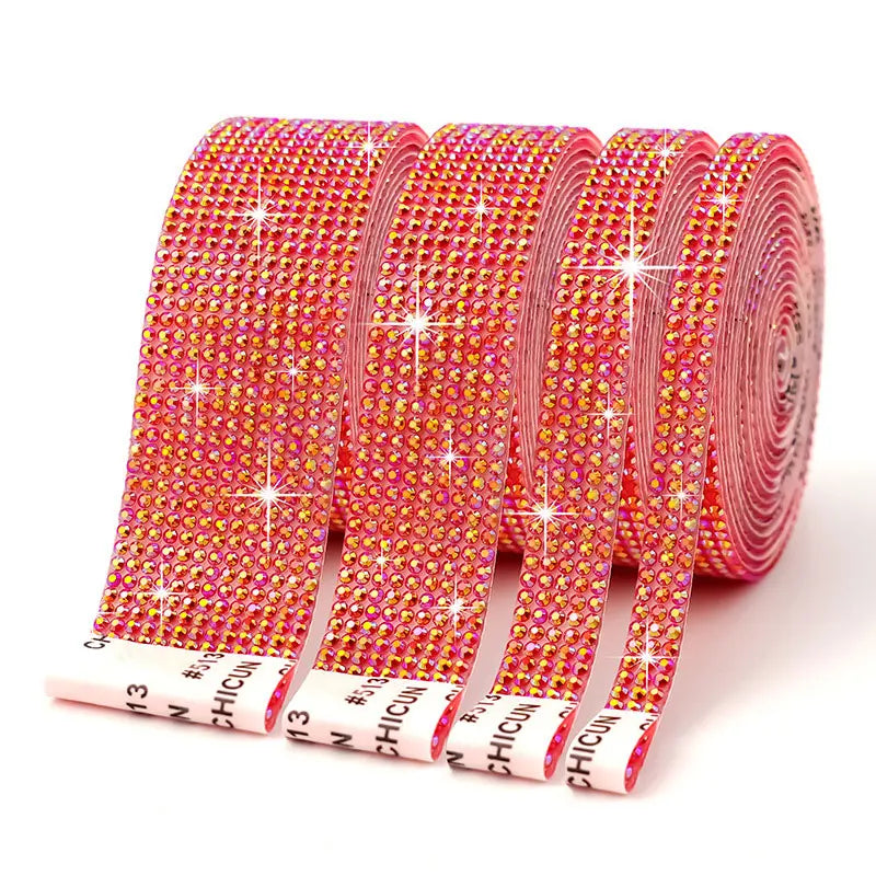 Fita de Strass Autoadesiva 3D – 91 cm