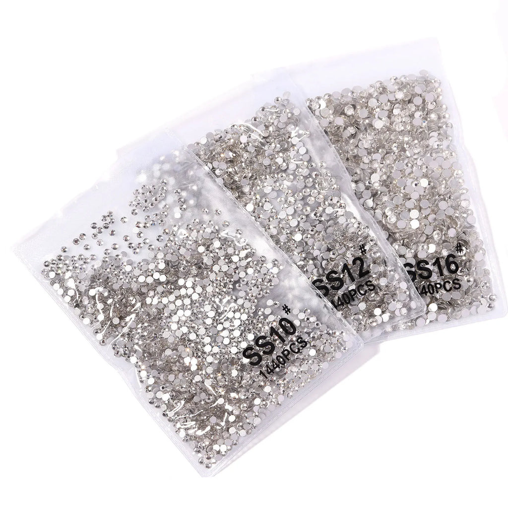 Pacote de Strass para decoração, Tipo Ponto de Luz 1440 pçs cristais