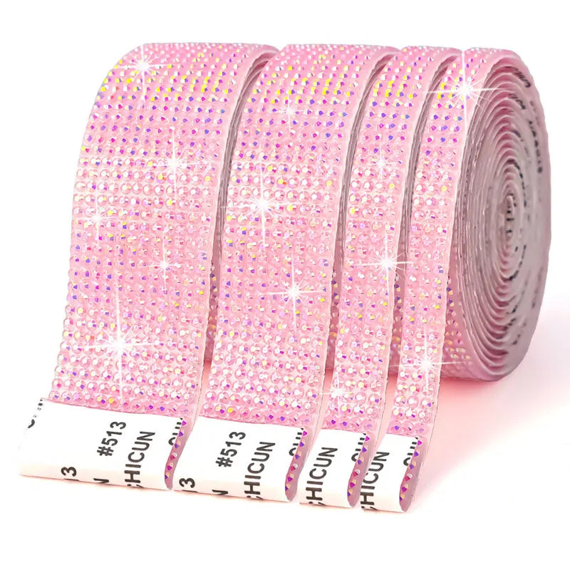 Fita de Strass Autoadesiva 3D – 91 cm