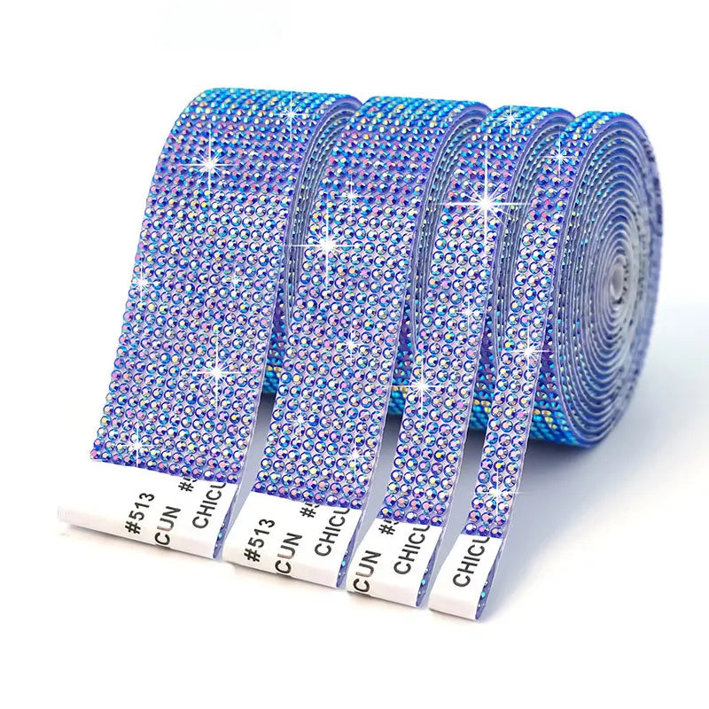 Fita de Strass Autoadesiva 3D – 91 cm