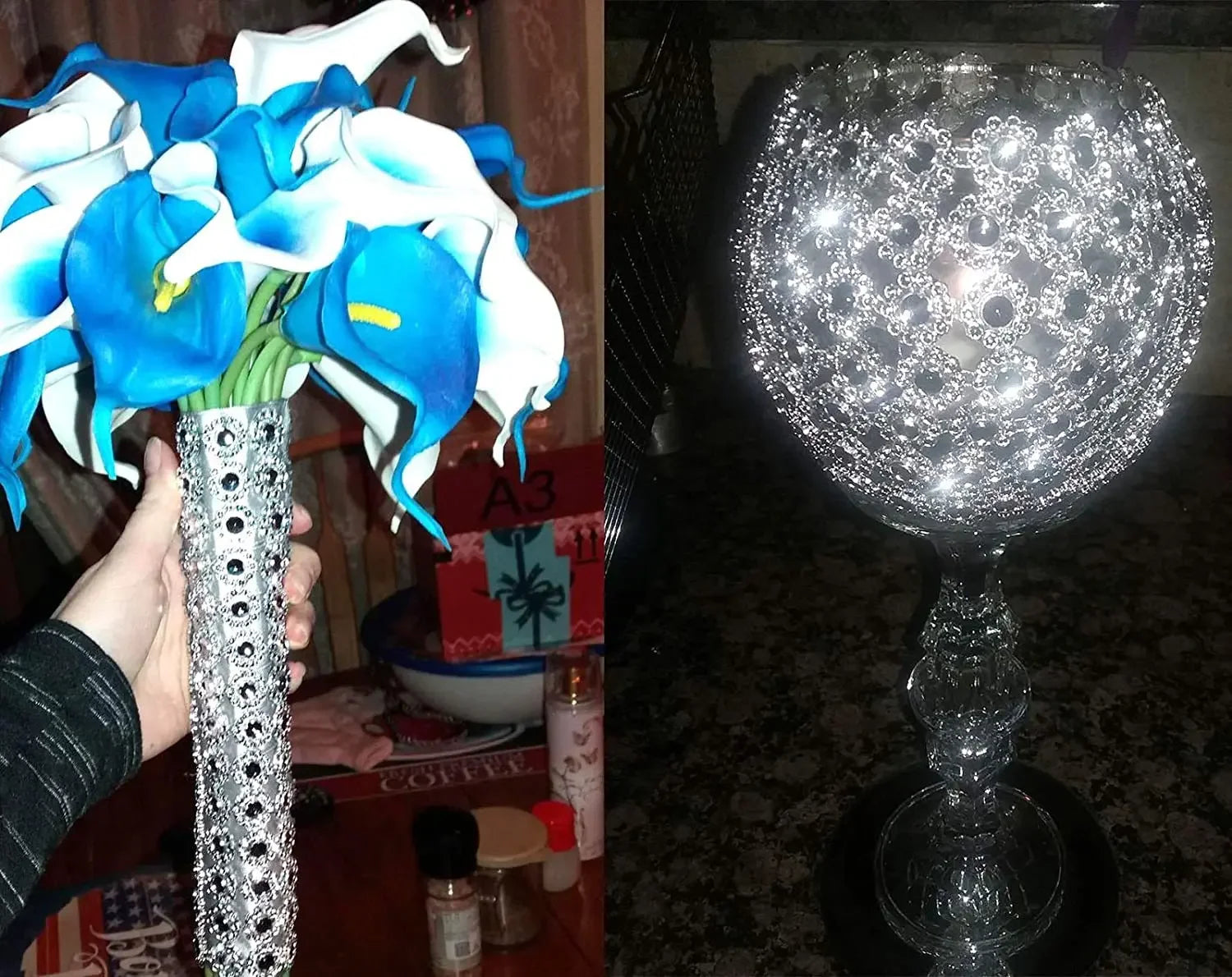 1 jarda 10cm ouro prata flor cristal strass fita rolo de malha diamante diy costura artesanato flor embrulho de presente decoração de casamento