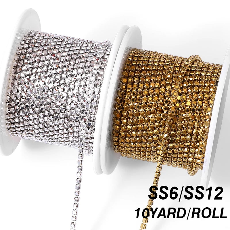 Correntes de Strass (Ouro e Prata)