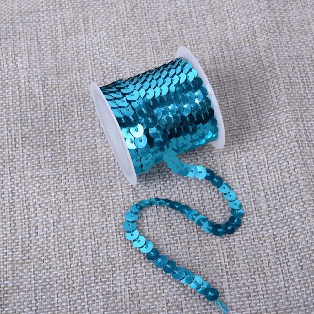 Galões coloridas Trims, solto brilhante Paillettes redondos