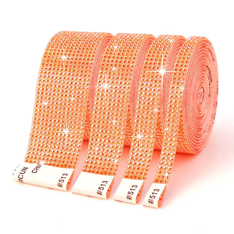 Fita de Strass Autoadesiva 3D – 91 cm