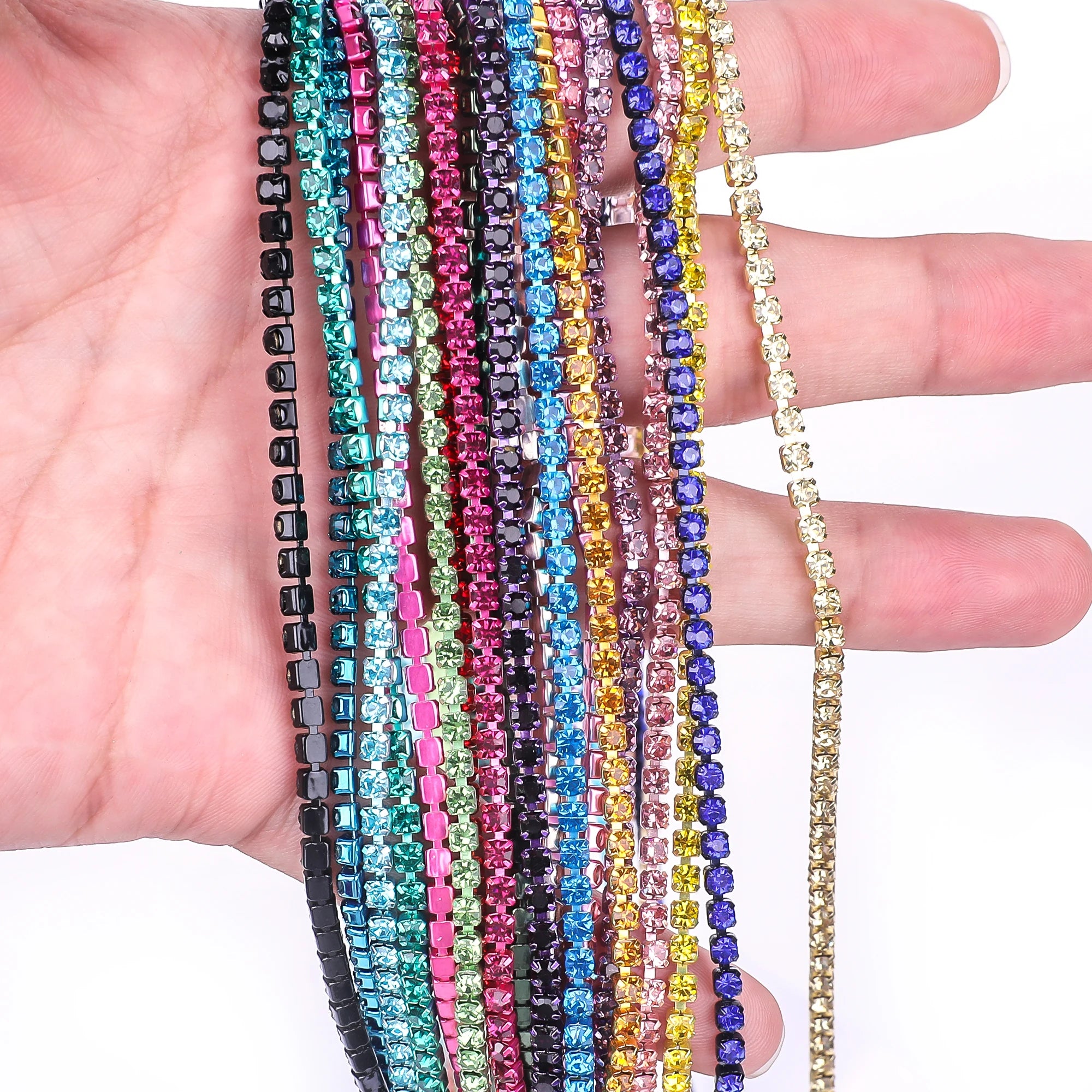 Strass Guarnição Pedra Ouro Diamante Strass