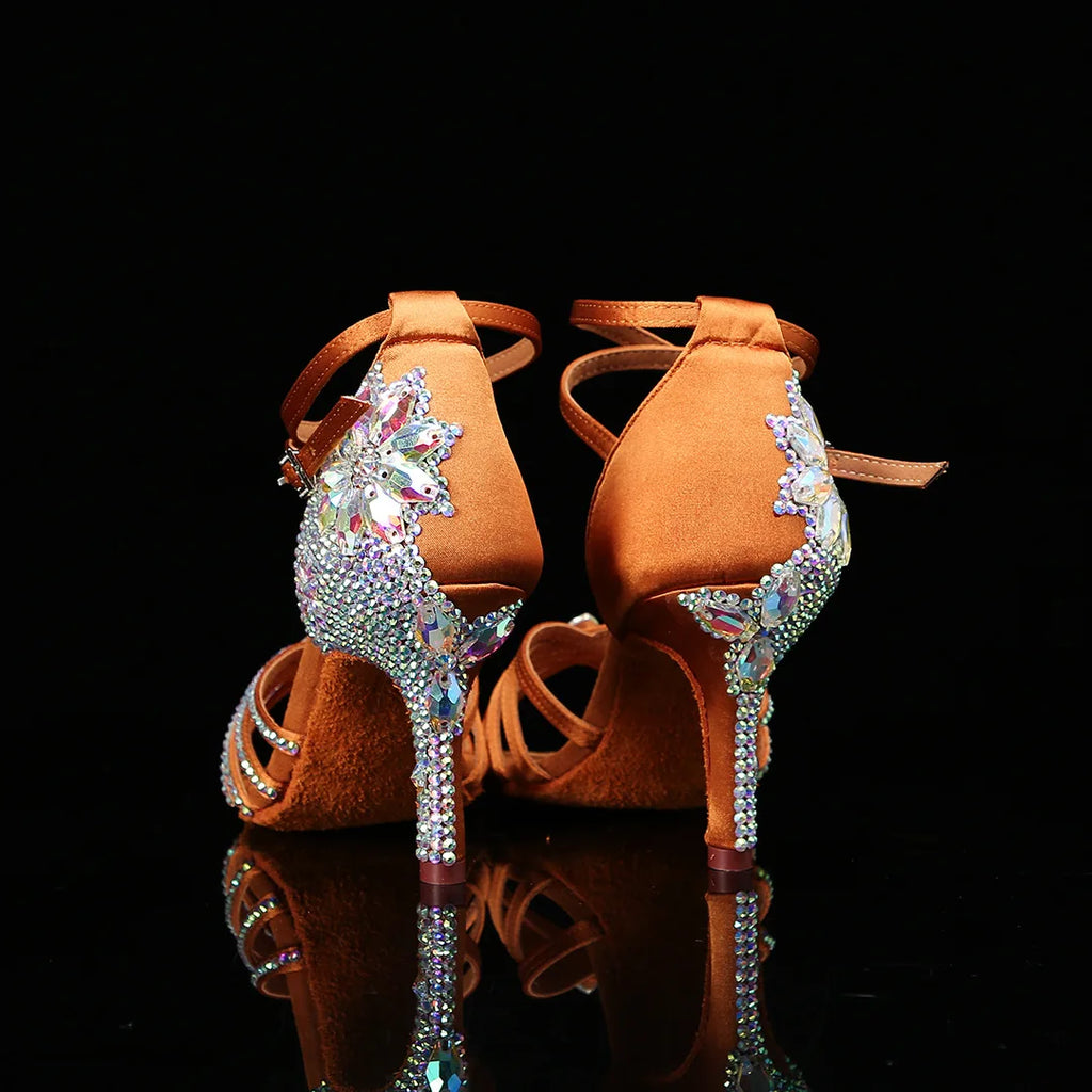 Sapatos de dança latina com Strass