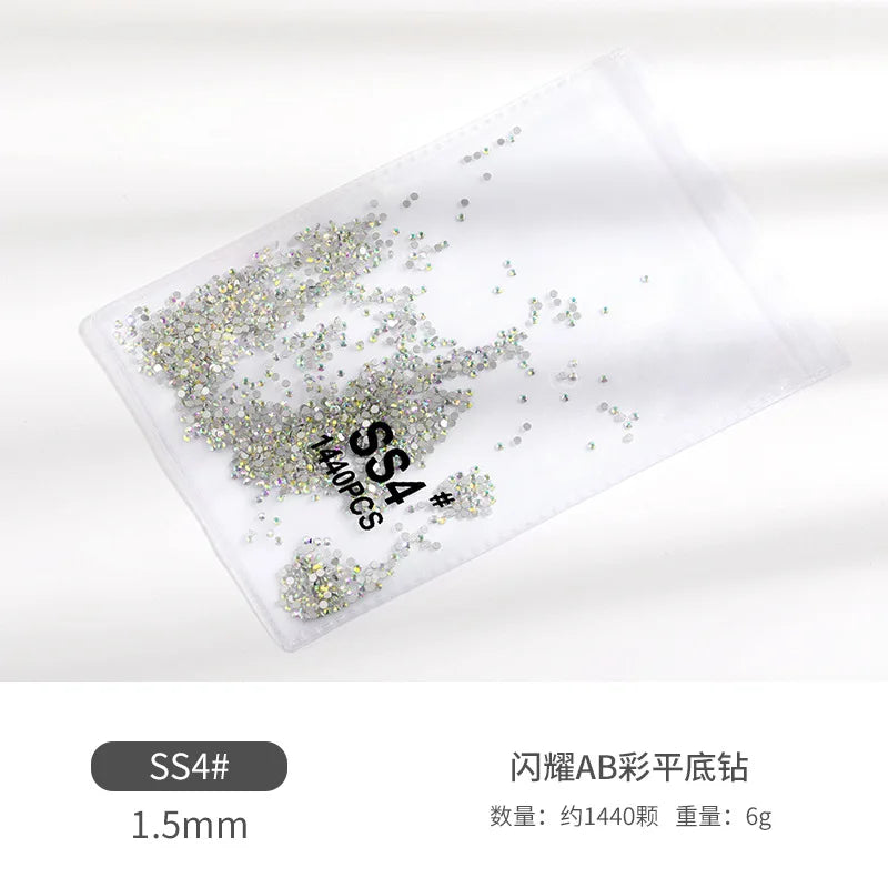 Pacote de Strass para decoração, Tipo Ponto de Luz 1440 pçs cristais