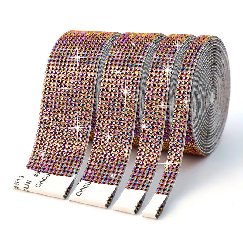 Fita de Strass Autoadesiva 3D – 91 cm