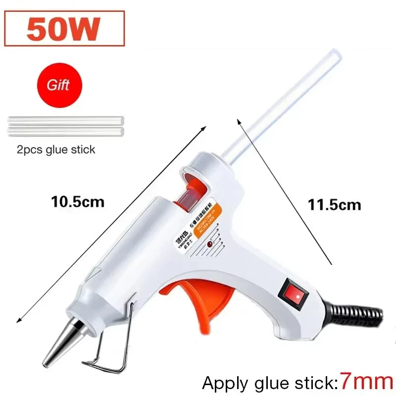 Pistola de cola quente com potência de 50W ou 70W Bivolt