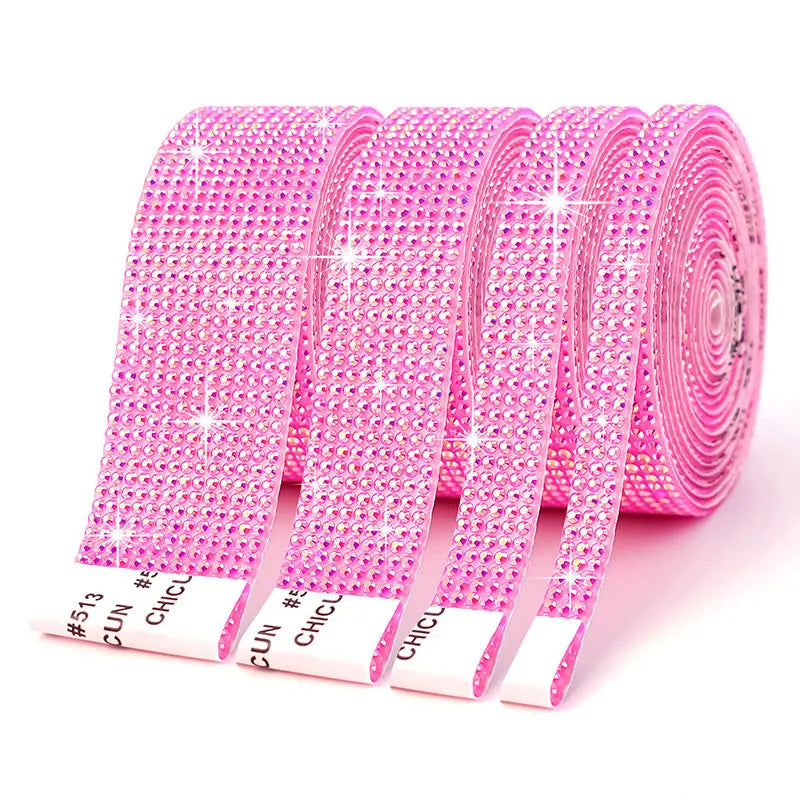 Fita de Strass Autoadesiva 3D – 91 cm