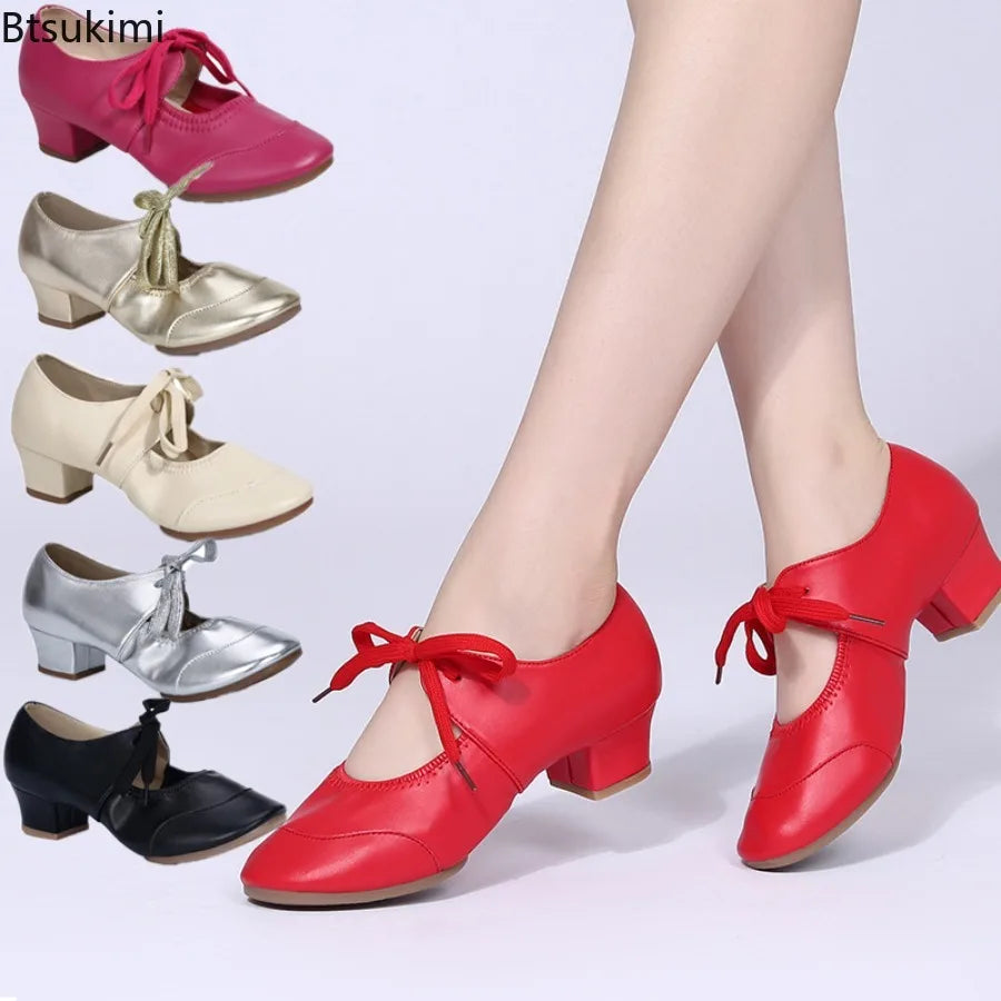 2026 novas vendas quentes sapatos de dança de salão feminino menina latina moderna sapatos de dança salsa tango prática sapatos de dança sola macia