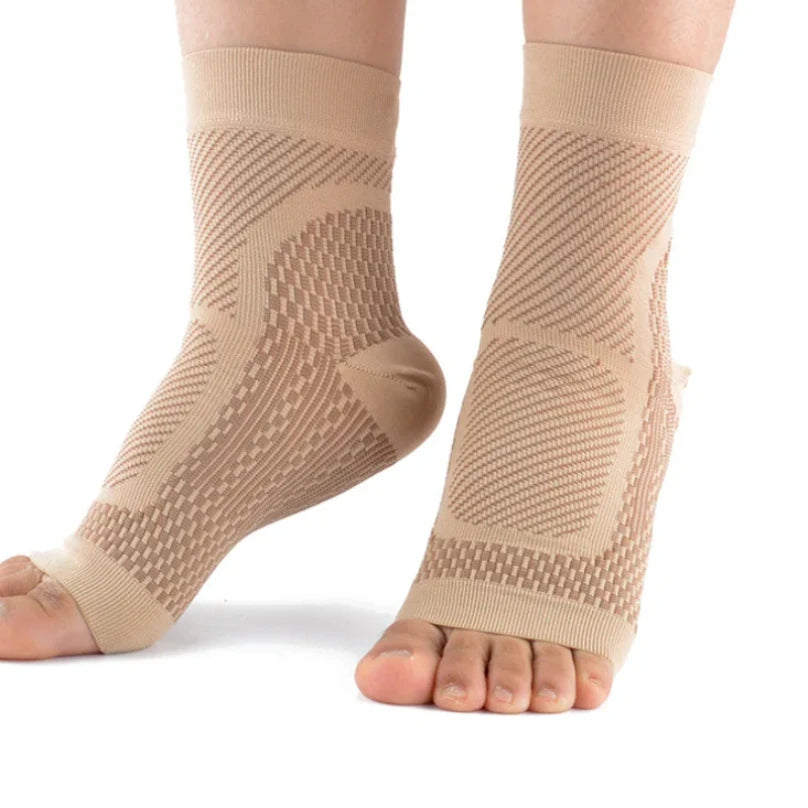 1 Pair Ankle Compression Socks Neuropathy Tendonitis Support Sleeve Pain Relief Ankle Brace For Swelling Reduction