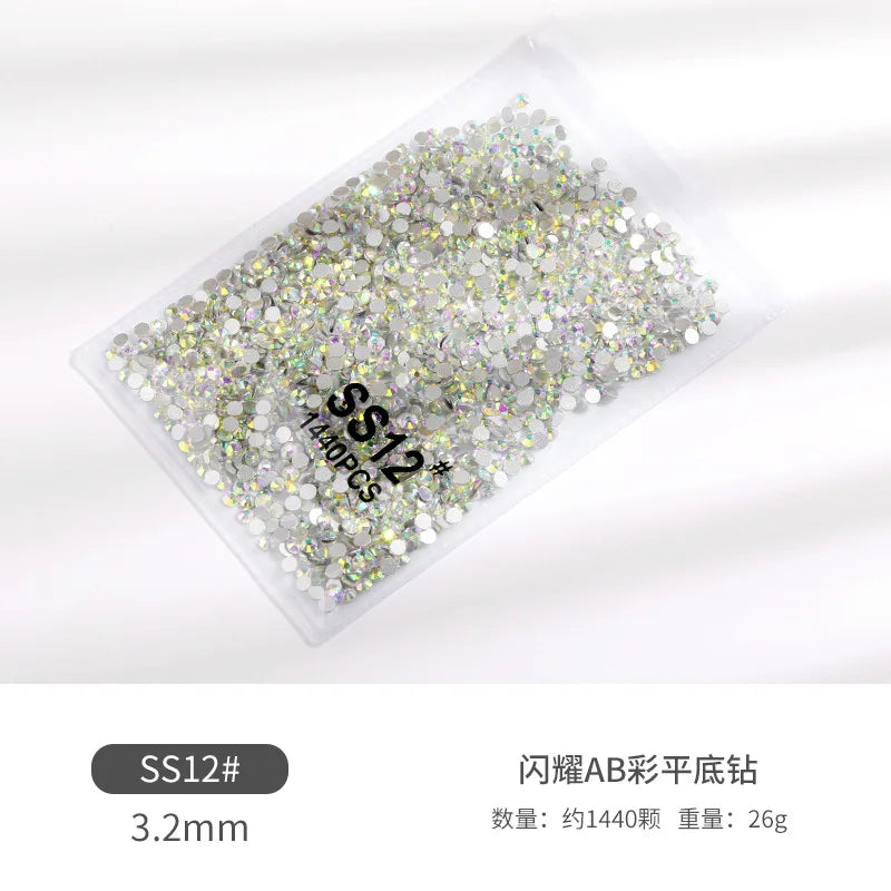 Pacote de Strass para decoração, Tipo Ponto de Luz 1440 pçs cristais