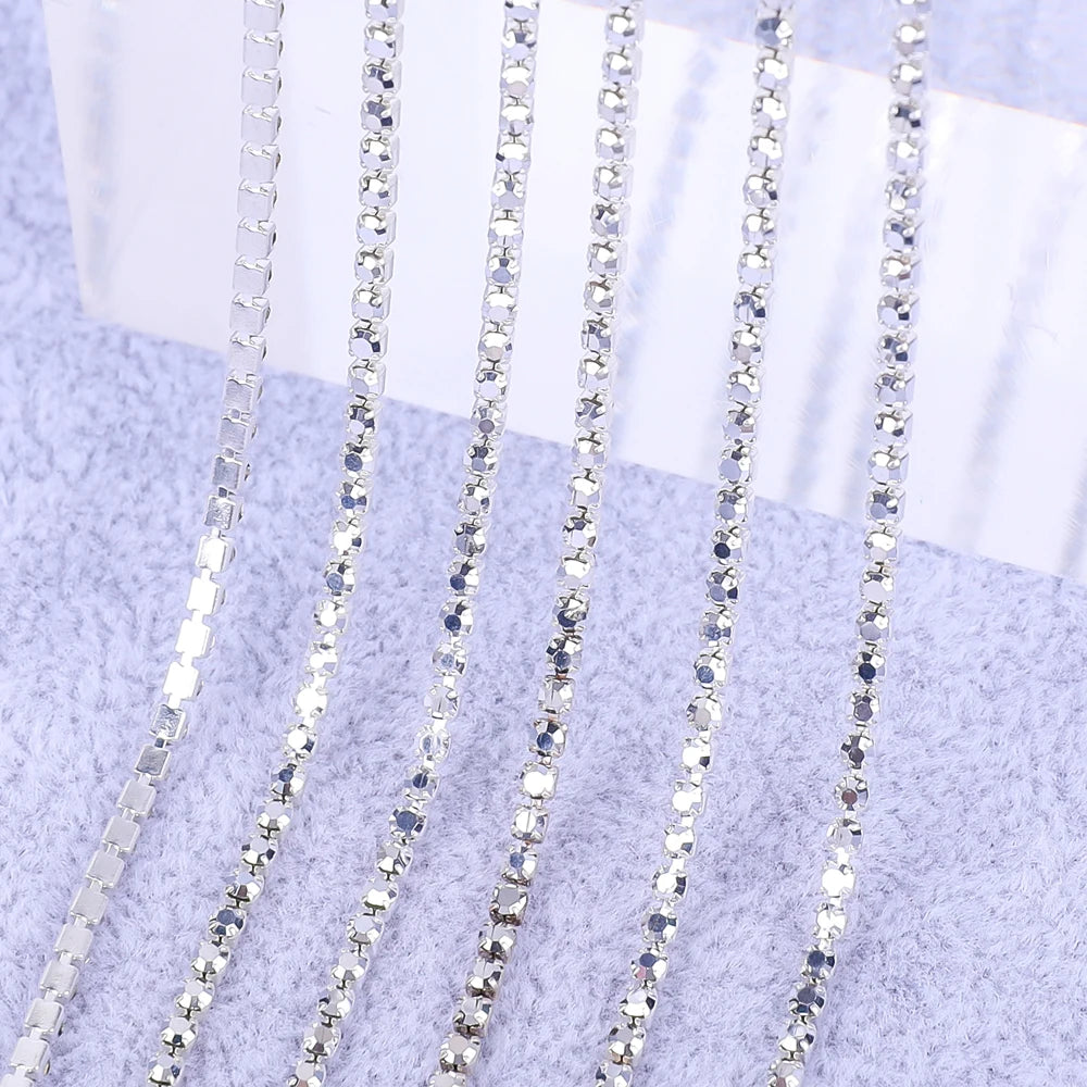 Corrente de Strass em Cristal para Costura