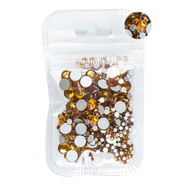 Pacotes com 350pcs de Strass Cristal